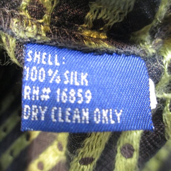 J. McLaughlin Women's Silk Button Up Shirt Long Sleeve Brown Polka Dot Size 4 - Picture 4 of 9